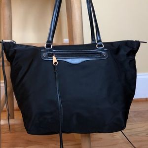 Rebecca Minkoff tote shoulder bag nylon leather
